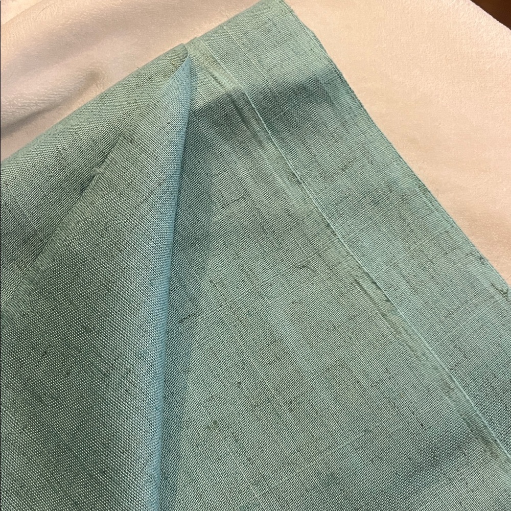 Vintage Linen Blue-Green Fabric 3.25 yards
